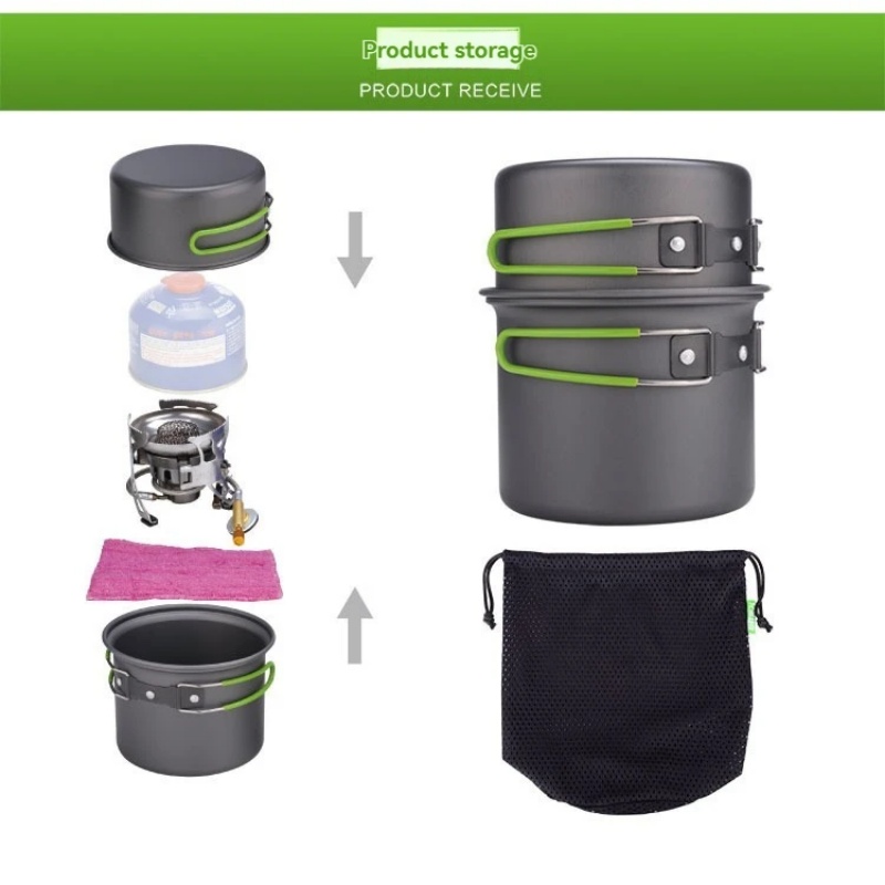 BRS-T15A Camping Cookware Mess - Camping Cooking Mess Kit ulasan dan harga