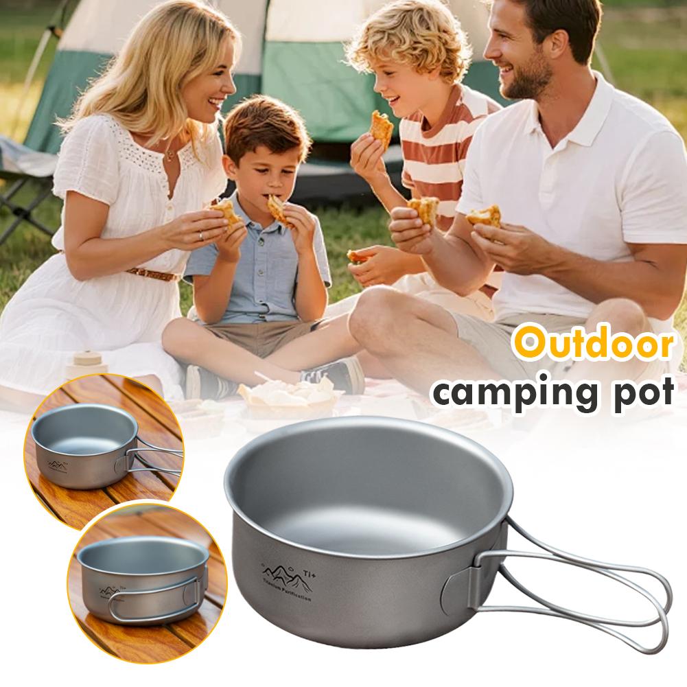 Titanium Foldable Camping Pot  - Camping Cooking Pot Stainless Steel ulasan dan harga