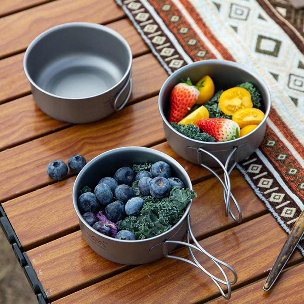 Titanium Foldable Camping Pot  - Camping Cooking Pot Stainless Steel ulasan dan harga