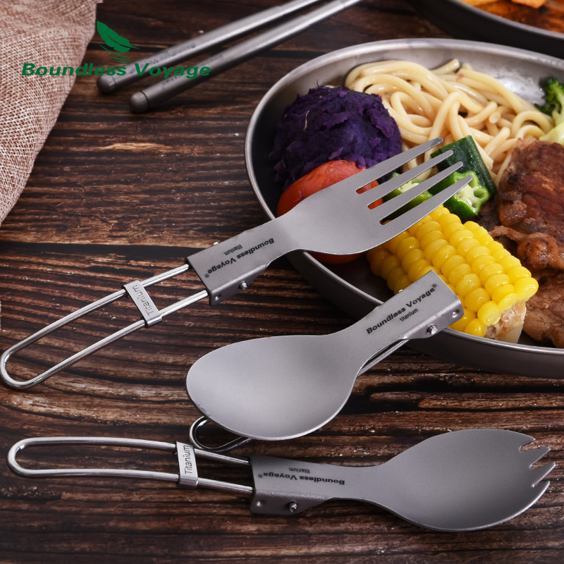 Boundless Voyage Titanium Camp - Camping Cooking Knife Set ulasan dan harga