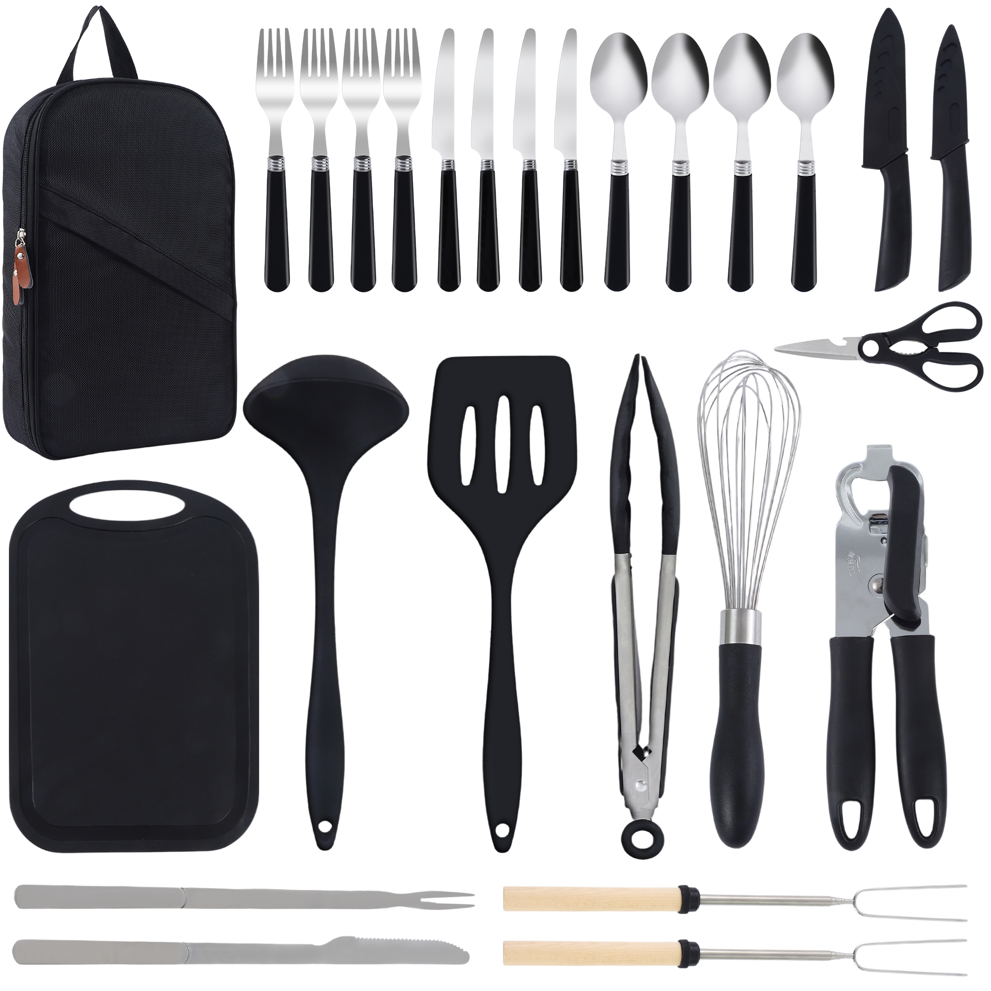 26Pcs Outdoor Camping Cooking  - Camping Cooking And Dining Set ulasan dan harga