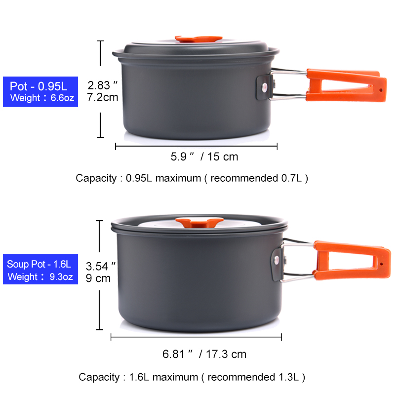 Widesea Camping Outdoor Cookwa - Camping Cooking Ware Set ulasan dan harga