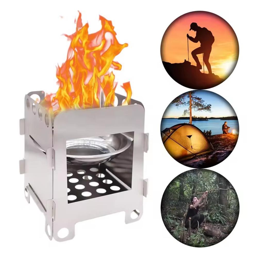 Folding Camping Wood Stove Por - Camping Cooking Heater ulasan dan harga