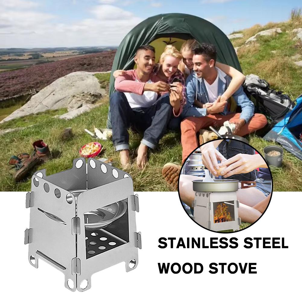 Folding Camping Wood Stove Por - Camping Cooking Heater ulasan dan harga