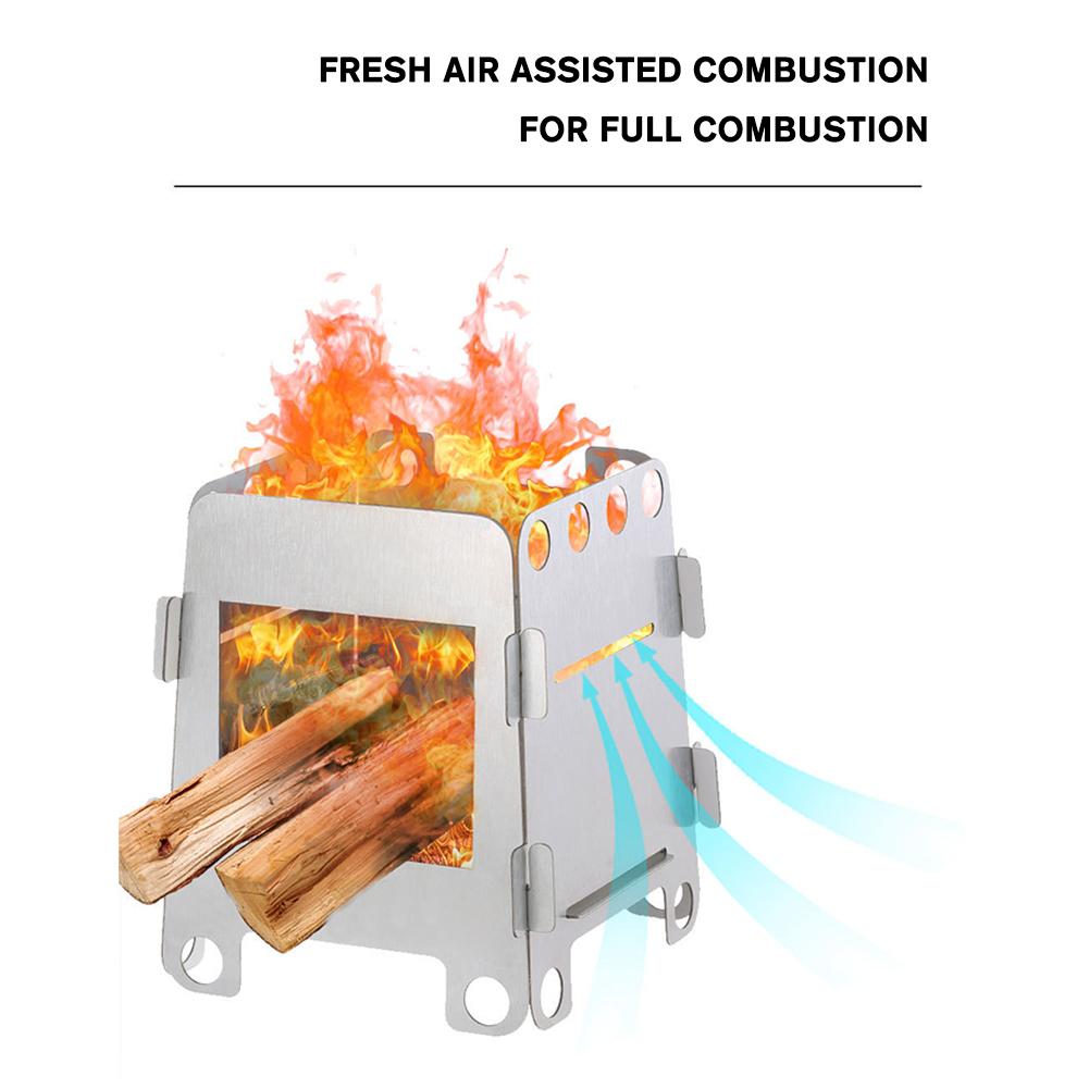Folding Camping Wood Stove Por - Camping Cooking Heater ulasan dan harga