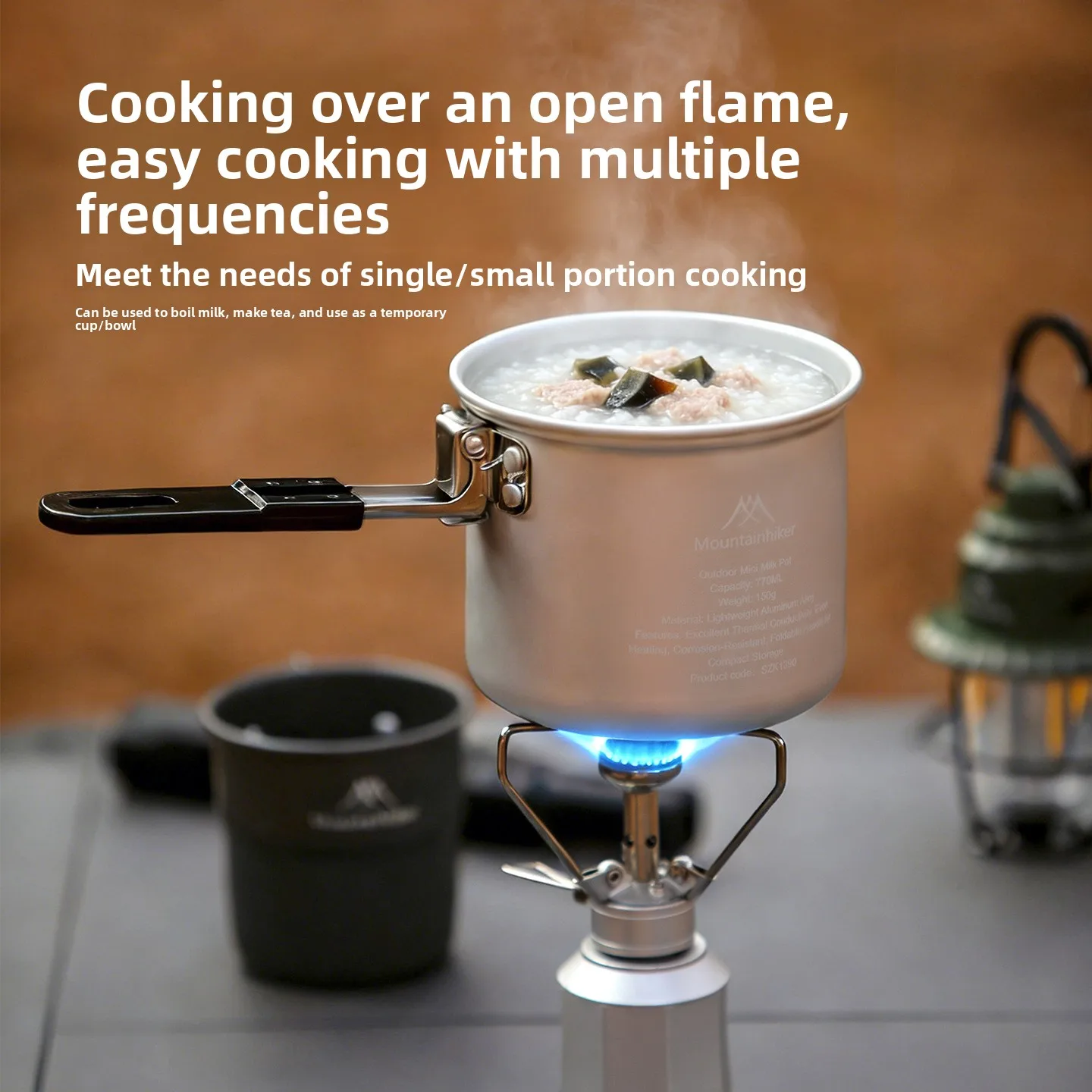 MOUNTAINHIKER Upgrade Milk Pot - Camping Cooking Pot Stainless Steel ulasan dan harga