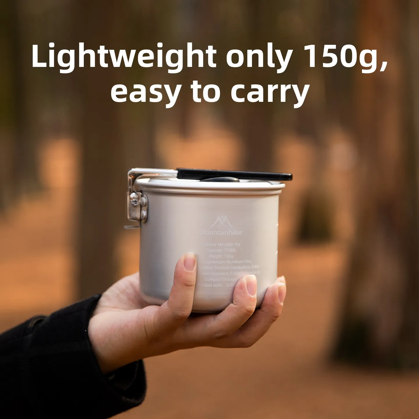 MOUNTAINHIKER Upgrade Milk Pot - Camping Cooking Pot Stainless Steel ulasan dan harga