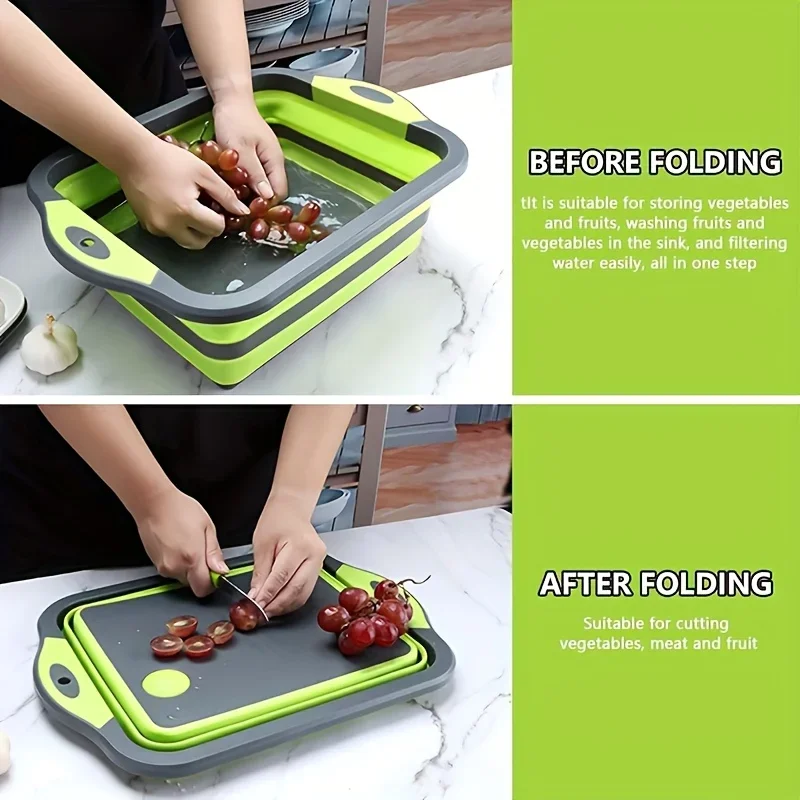 Portable Foldable Water Basin  - Camp Cutting Board ulasan dan harga
