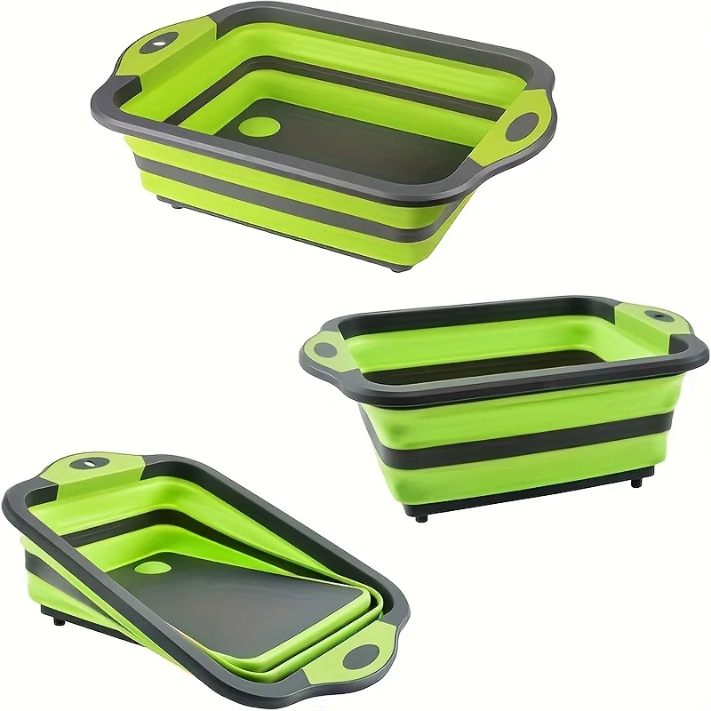 Portable Foldable Water Basin  - Camp Cutting Board ulasan dan harga