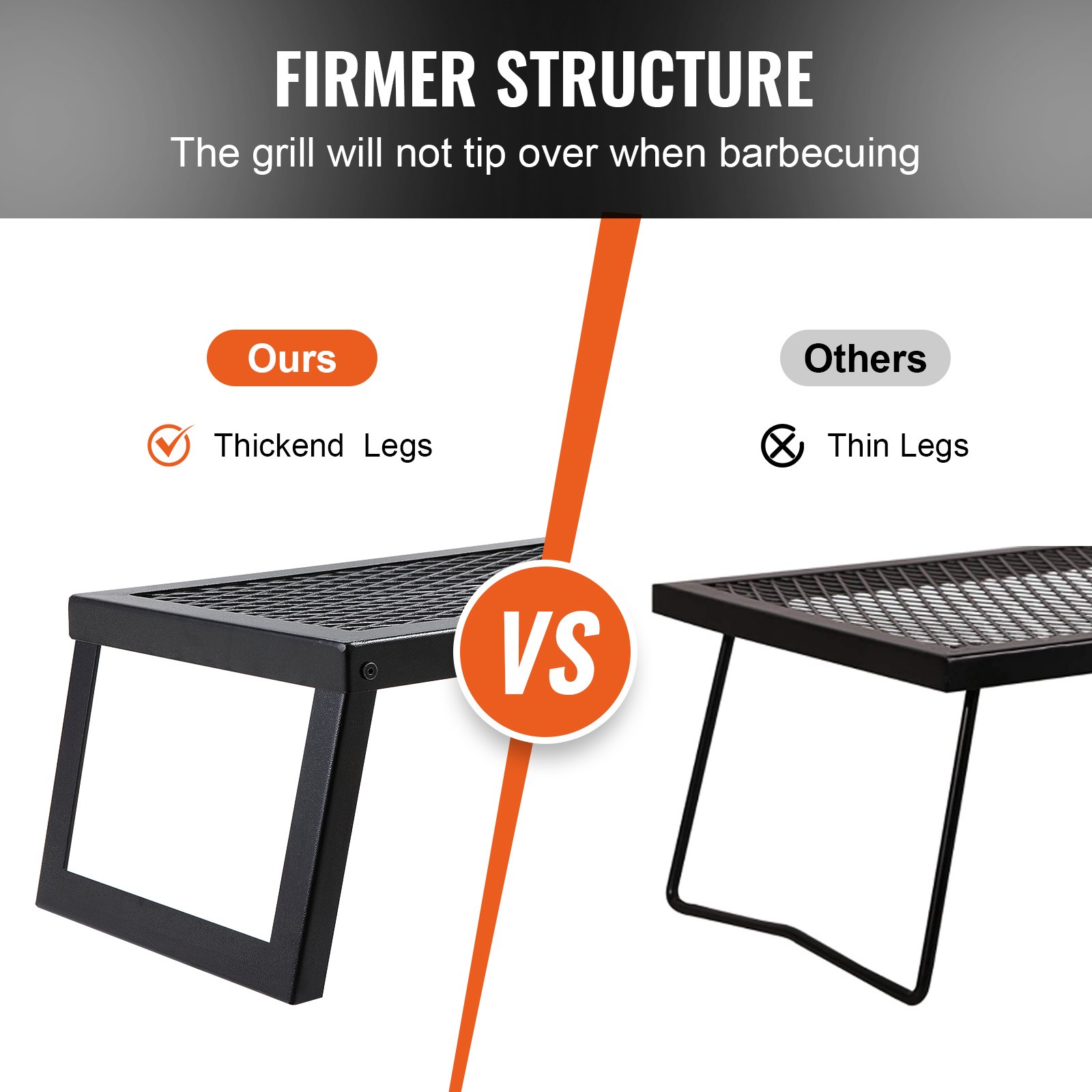 Folding Campfire Grill, Heavy  - Camping Cooking Over Fire ulasan dan harga
