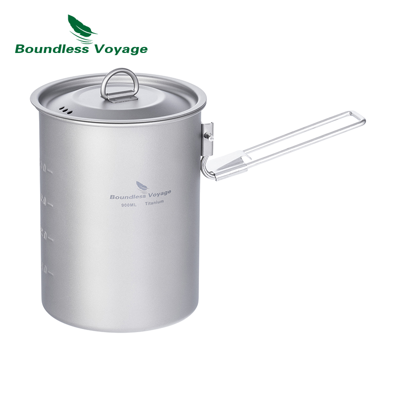 Boundless Voyage 900ml Titaniu - Camping Cooking Pot Stainless Steel ulasan dan harga