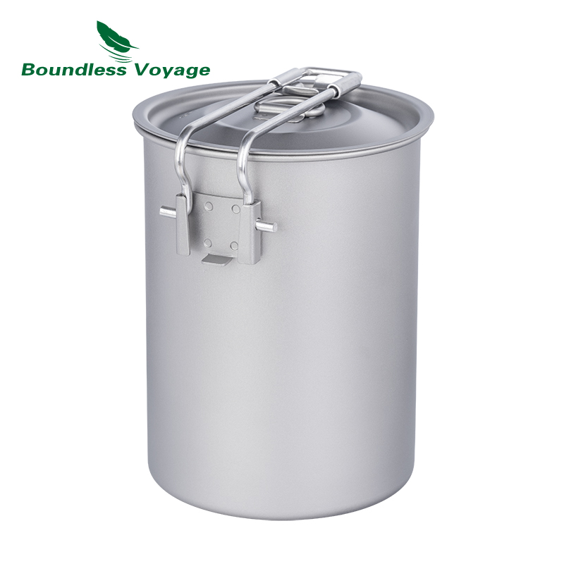 Boundless Voyage 900ml Titaniu - Camping Cooking Pot Stainless Steel ulasan dan harga