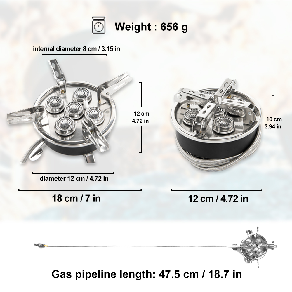 Widesea Camping 5in1 Gas Stove - Camping Cooking Heater ulasan dan harga