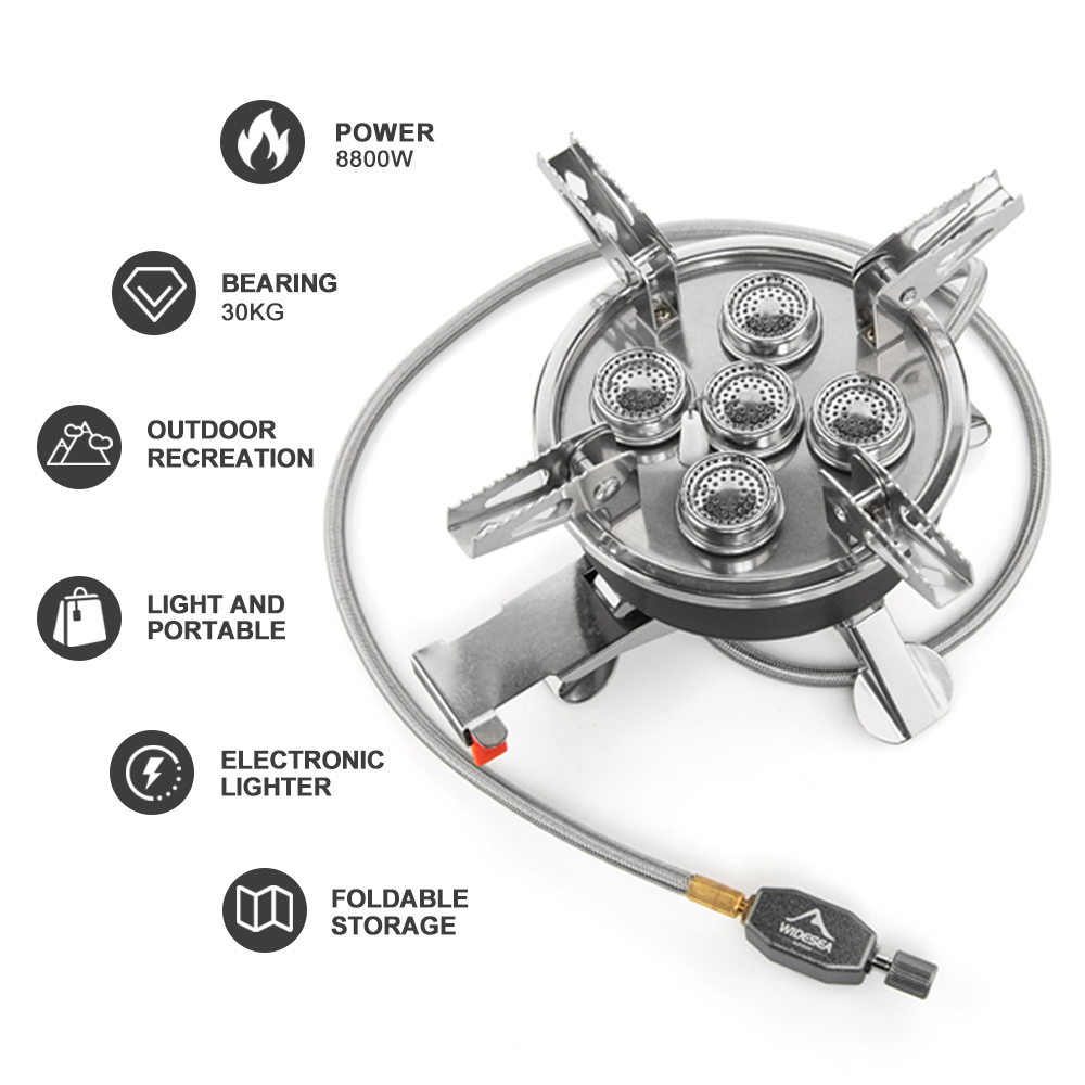 Widesea Camping 5in1 Gas Stove - Camping Cooking Heater ulasan dan harga