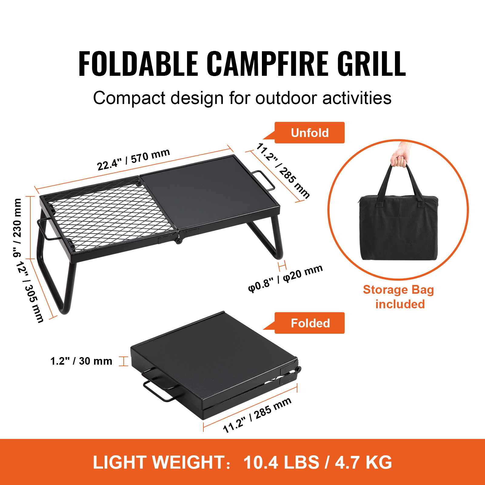 Heavy Duty Steel Mesh Grate,18 - Camping Cooking Over Fire ulasan dan harga
