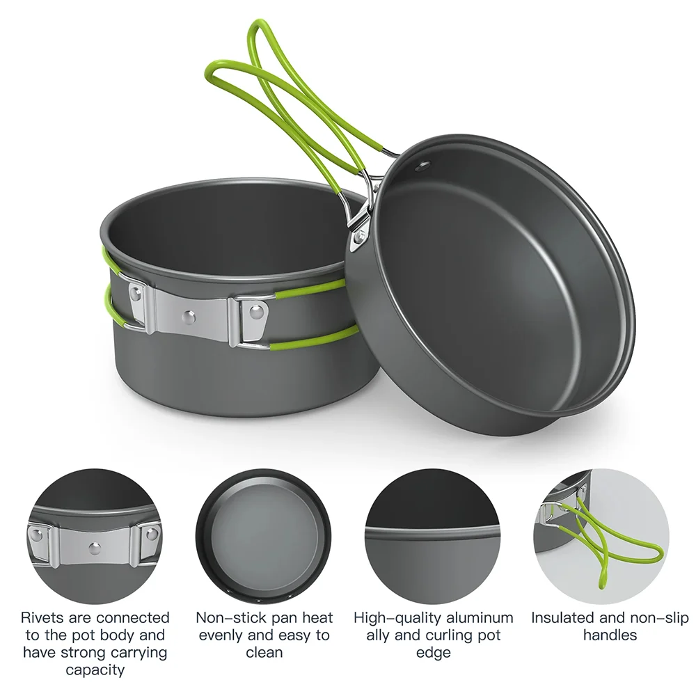 Outdoor Cooking Camping utensi - Camping Cooking And Dining Set ulasan dan harga