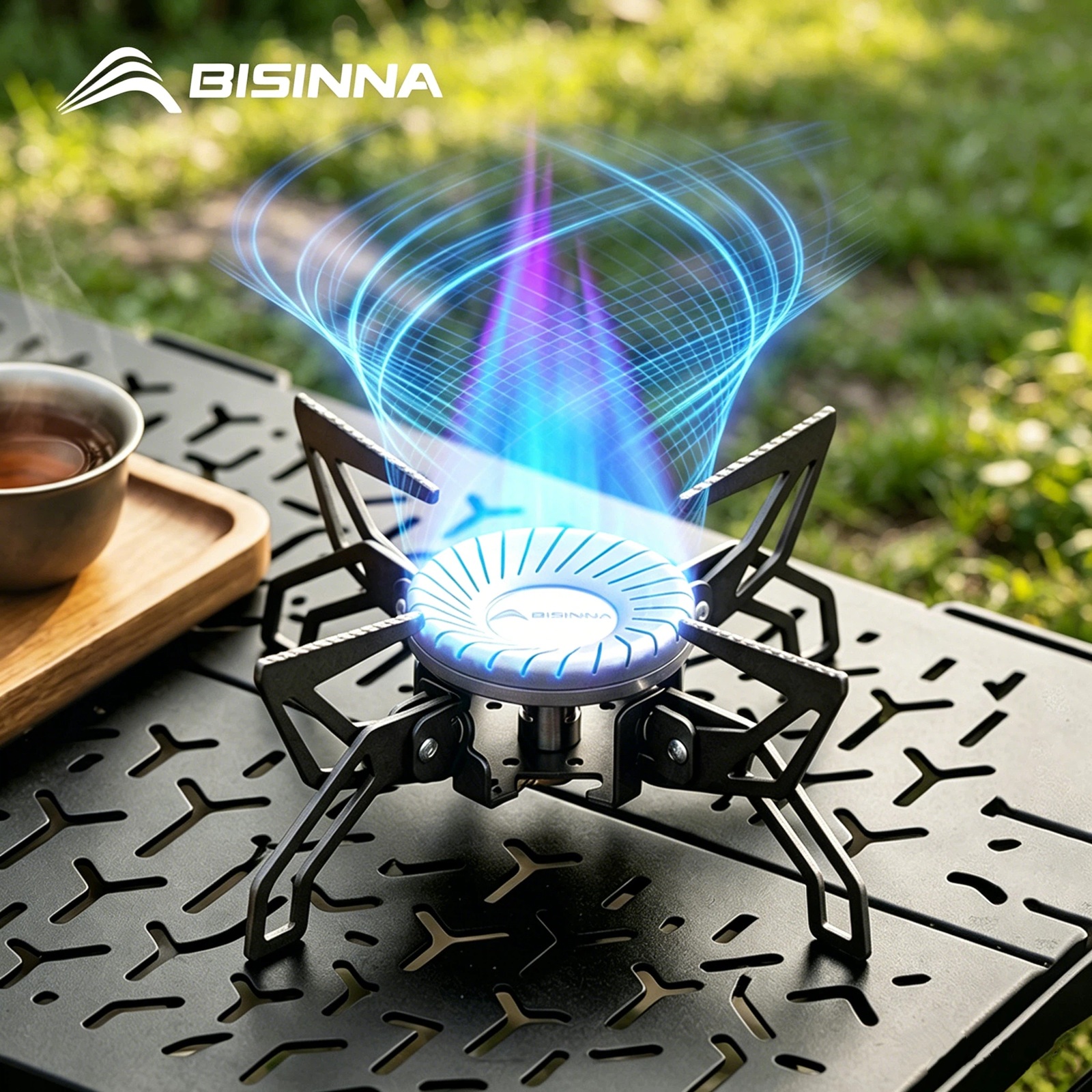 BISINNA Camping Stove 4000W Hi - Camping Cooking Windshield ulasan dan harga