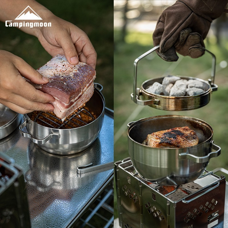 CAMPINGMOON DO-25 Multi functi - Camping Hanging Cooking Pot ulasan dan harga