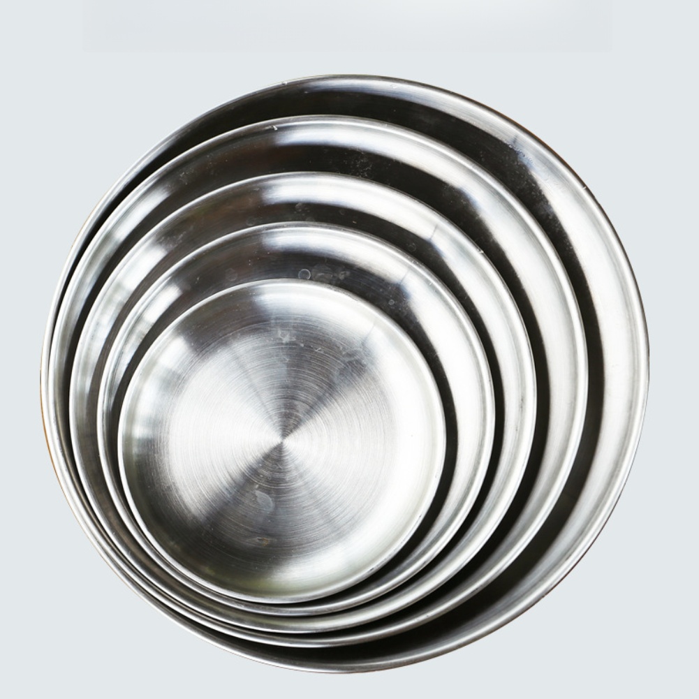 1 PCS  Stainless Steel  Plates - Camping Cooking Cutlery Set ulasan dan harga