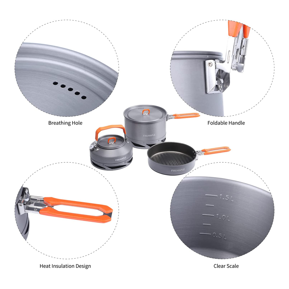 Fire Maple Camping Cookware Ut - Camping Cooking Ware Set ulasan dan harga