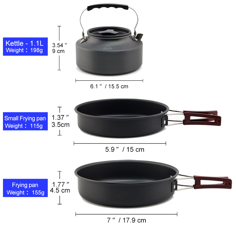 Widesea Camping Cookware Set O - Camping Cooking And Dining Set ulasan dan harga
