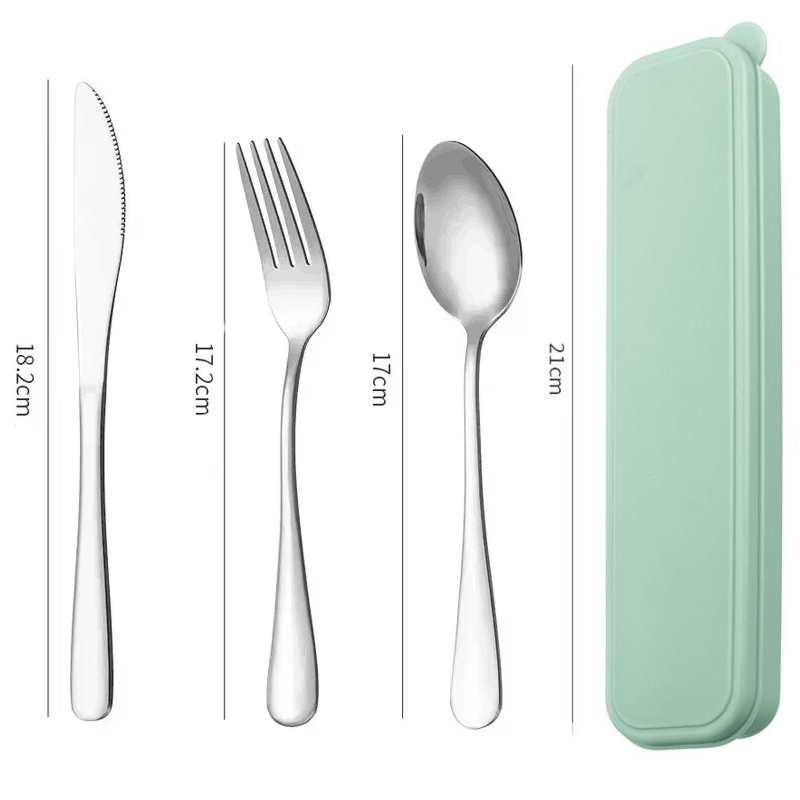 Portable Stainless Steel Cutle - Camping Cooking Knife Set ulasan dan harga