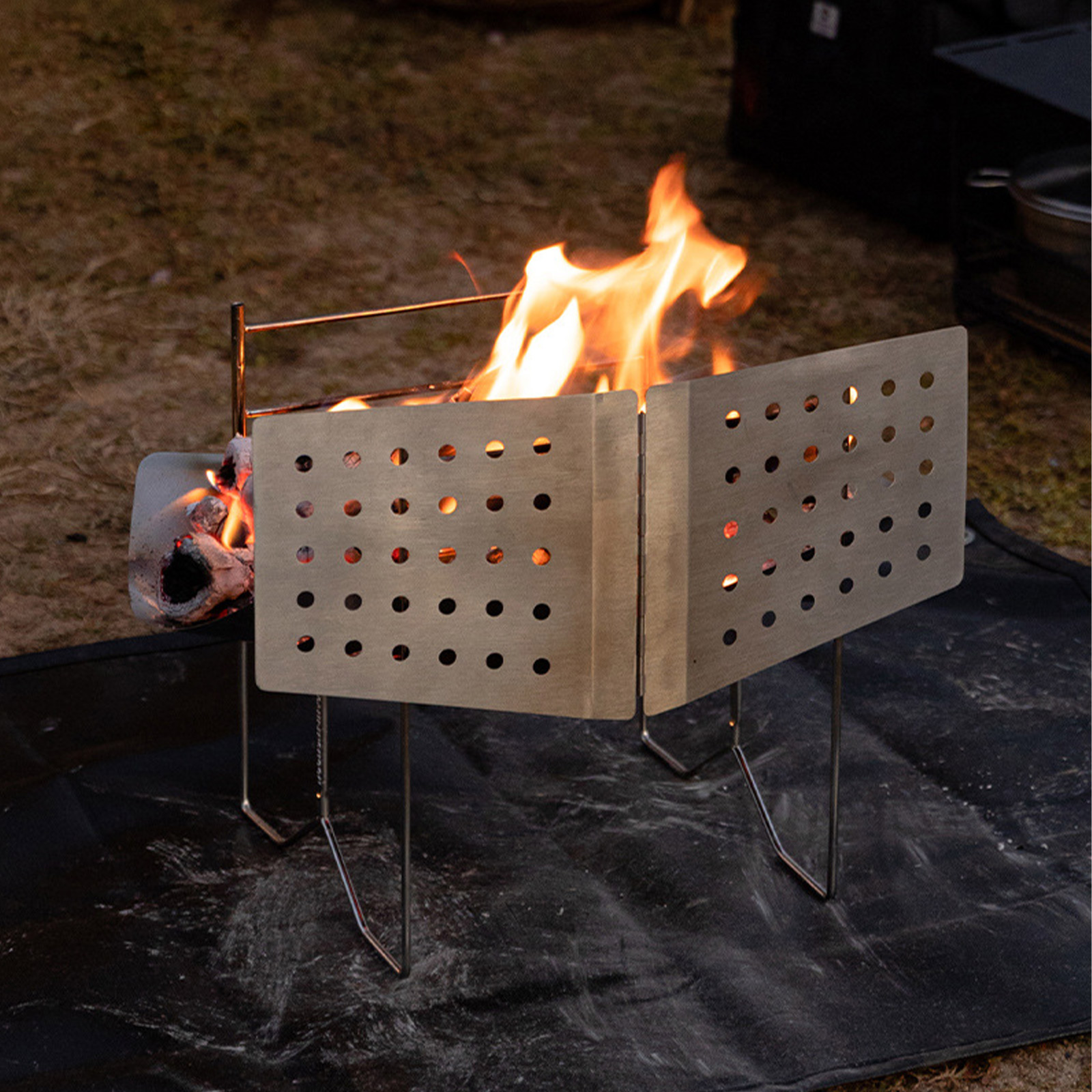 430 Stainless Steel Camping Wi - Camping Cooking Windshield ulasan dan harga