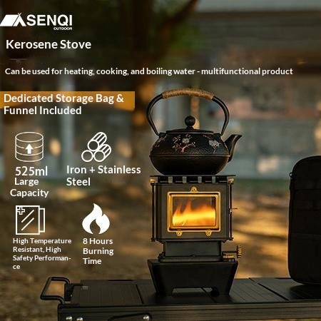 Vntage Portable 525ml Oil Tank - Camping Cooking Heater ulasan dan harga