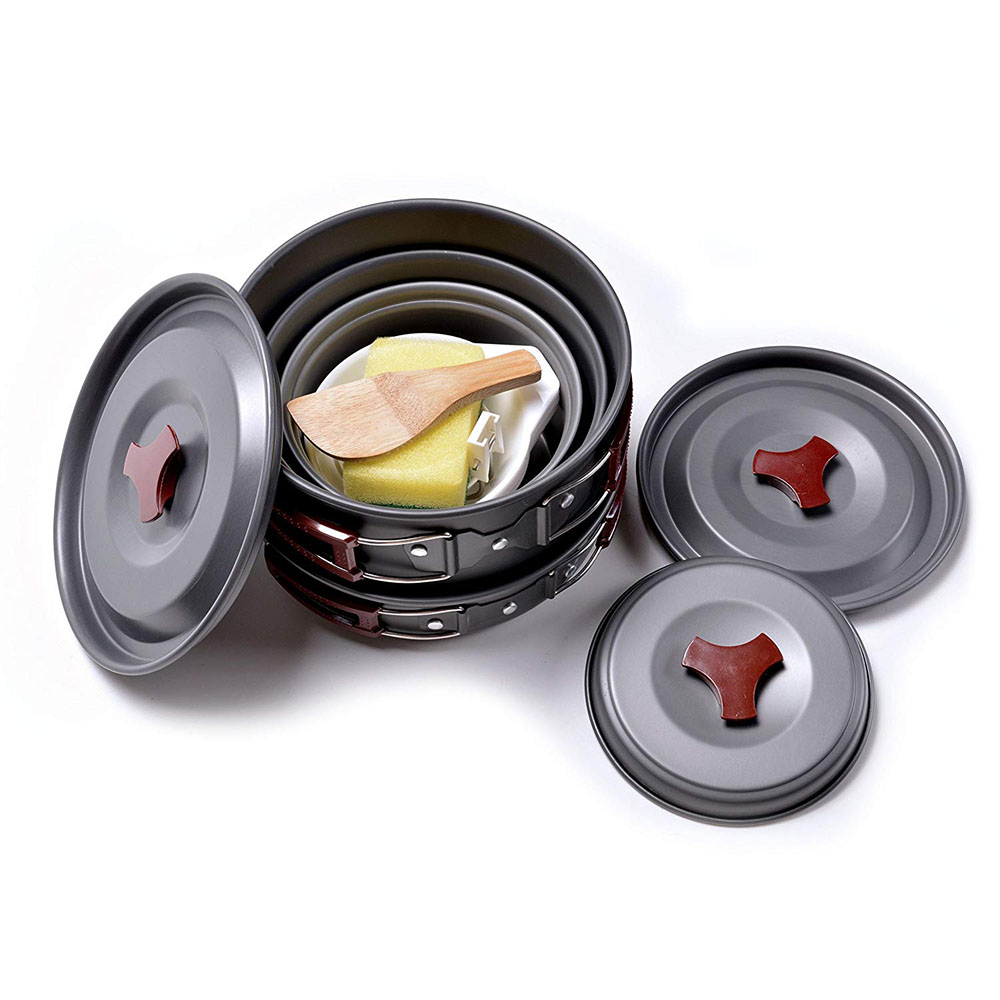 Outdoor Camping Cookware Kit N - Camping Cooking Ware Set ulasan dan harga