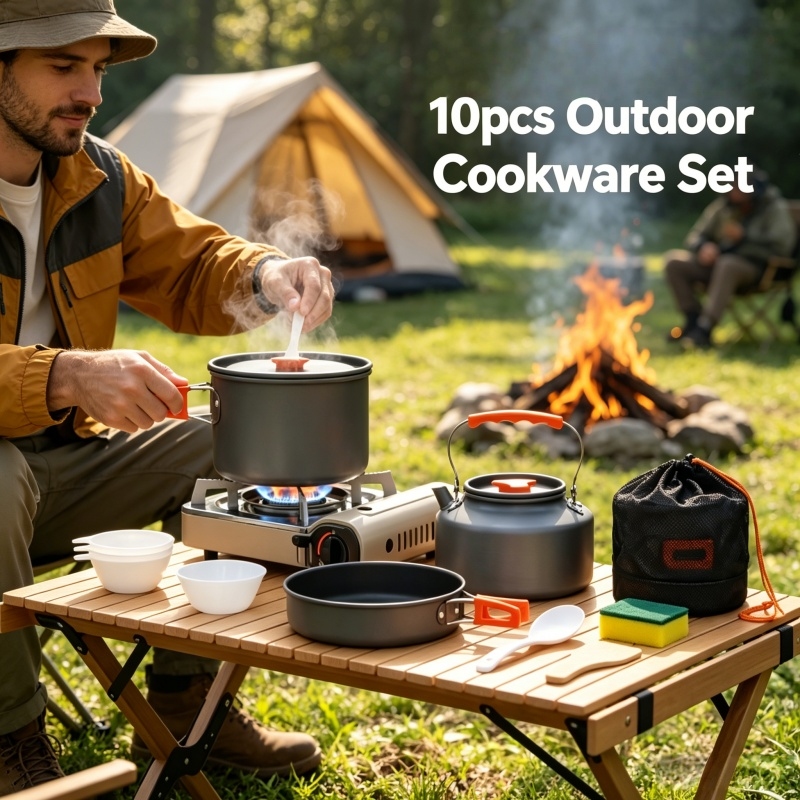 Camping Cookware Set Outdoor P - Camping Cooking Ware Set ulasan dan harga
