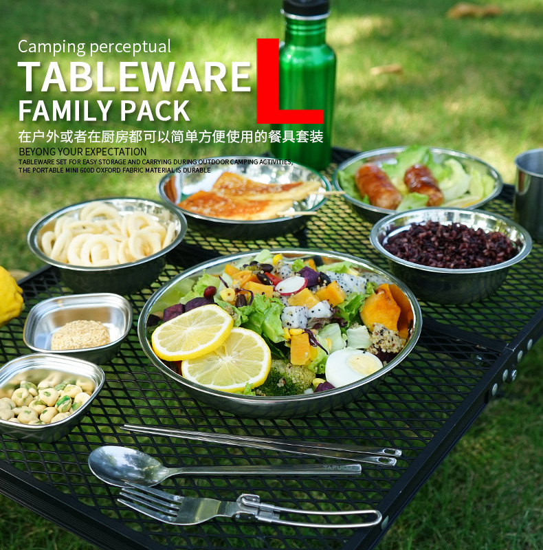 New Camp Cooking Portable Dini - Camping Cooking And Dining Set ulasan dan harga