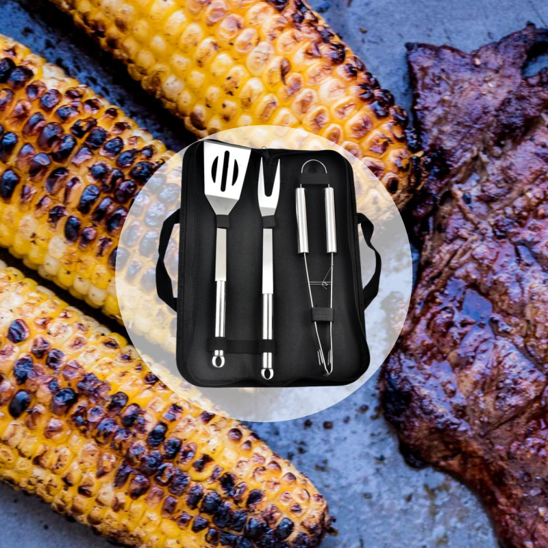 BBQ Tools Set Barbecue Utensil - Camping Cooking And Dining Set ulasan dan harga