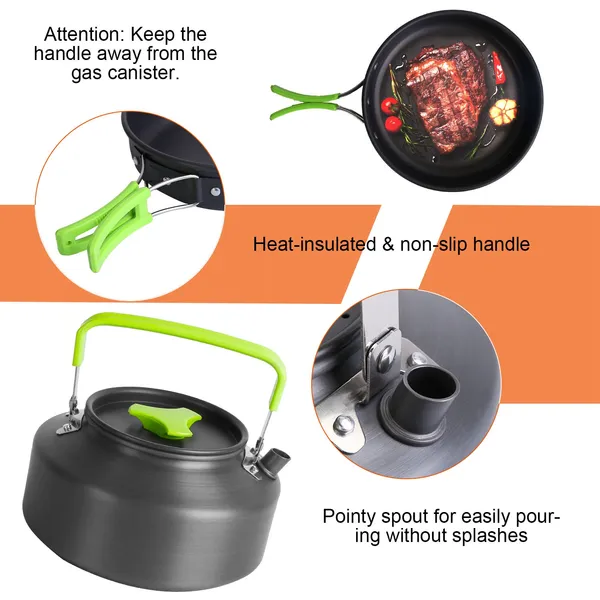16pcs Camping Cooking Ware Set - Camping Cooking Ware Set ulasan dan harga
